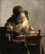 Jan Vermeer The Lacemaker oil